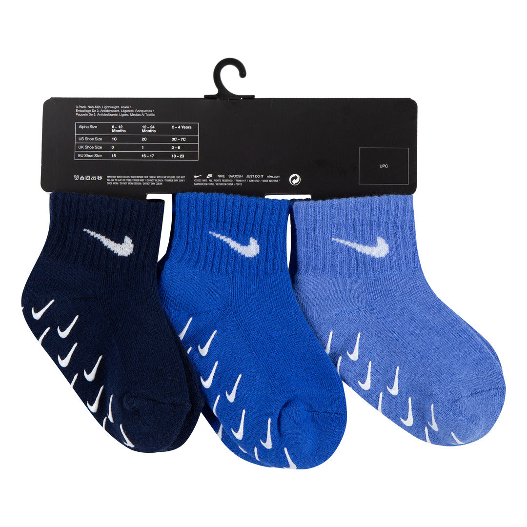 Nike 3-Packs Gripper Quarter Socks (Infant)