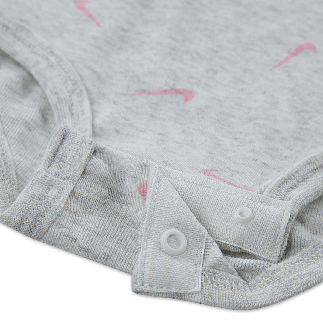 Nike Girls Bodysuit & Waffle 3 Pack Set Pink Foam (Infant)