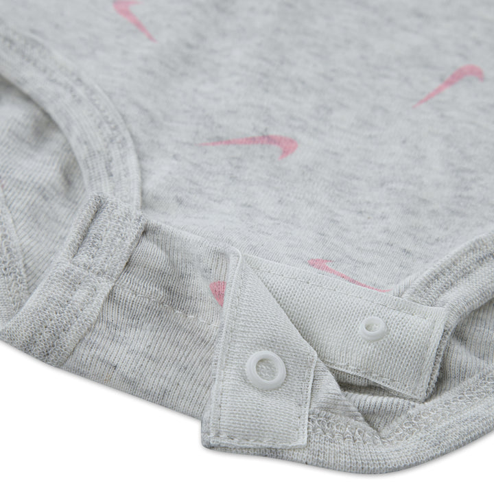Nike Girls Bodysuit & Waffle 3 Pack Set Pink Foam (Infant)