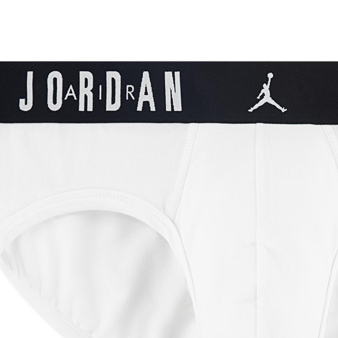 Jordan Men Flight Cotton 3-Pack Brief White