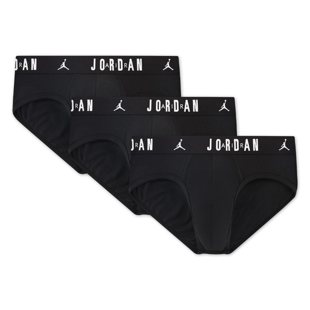 Jordan Men Flight Cotton 3-Pack Brief Black