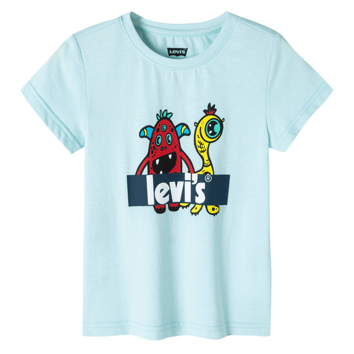 Levi's Boys Graphic Print Blue T-Shirt (Little Kids)