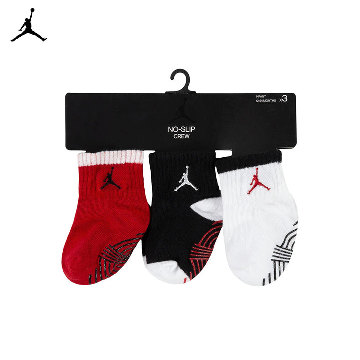 Jordan 3-Pack AJ1 Non-Slip Grip Crew Socks (Infant)