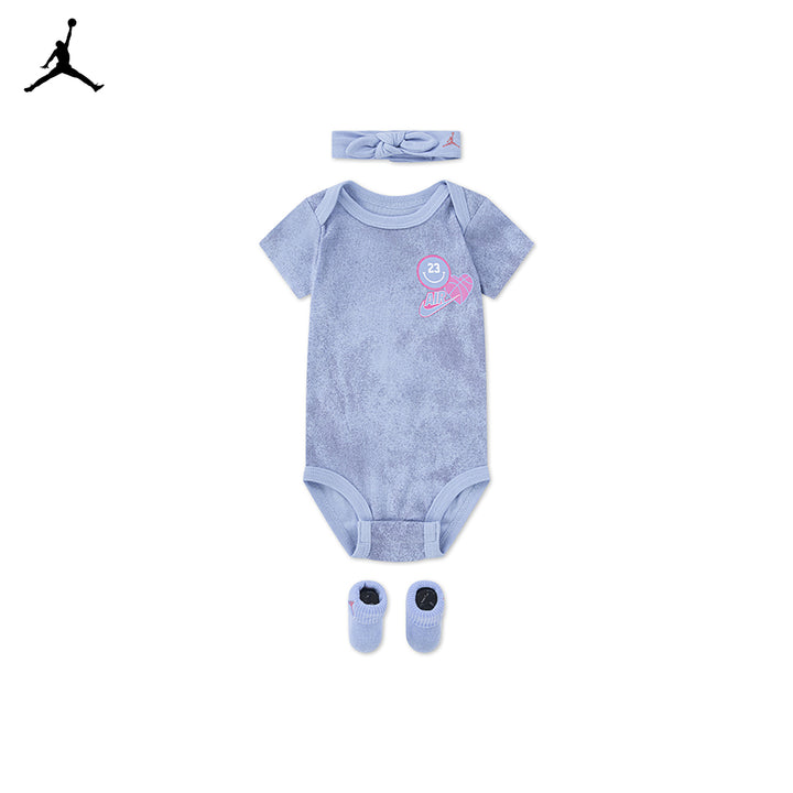 Jordan Girls Blue Jeans & Bling 3PC Box Set Cobalt Bliss (Newborn)