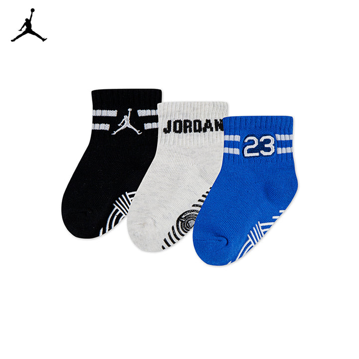 Jordan Boys 3-Pack MVP Non-Slip Grip Ankle Socks (Infant)