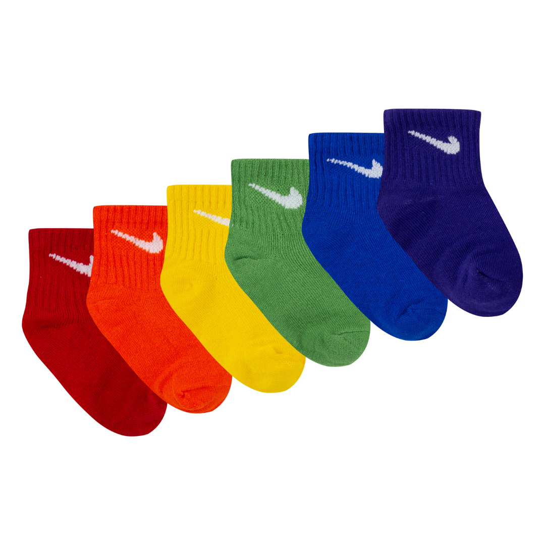 Nike Swoosh 6PK Ankle Socks Multi (Infant)