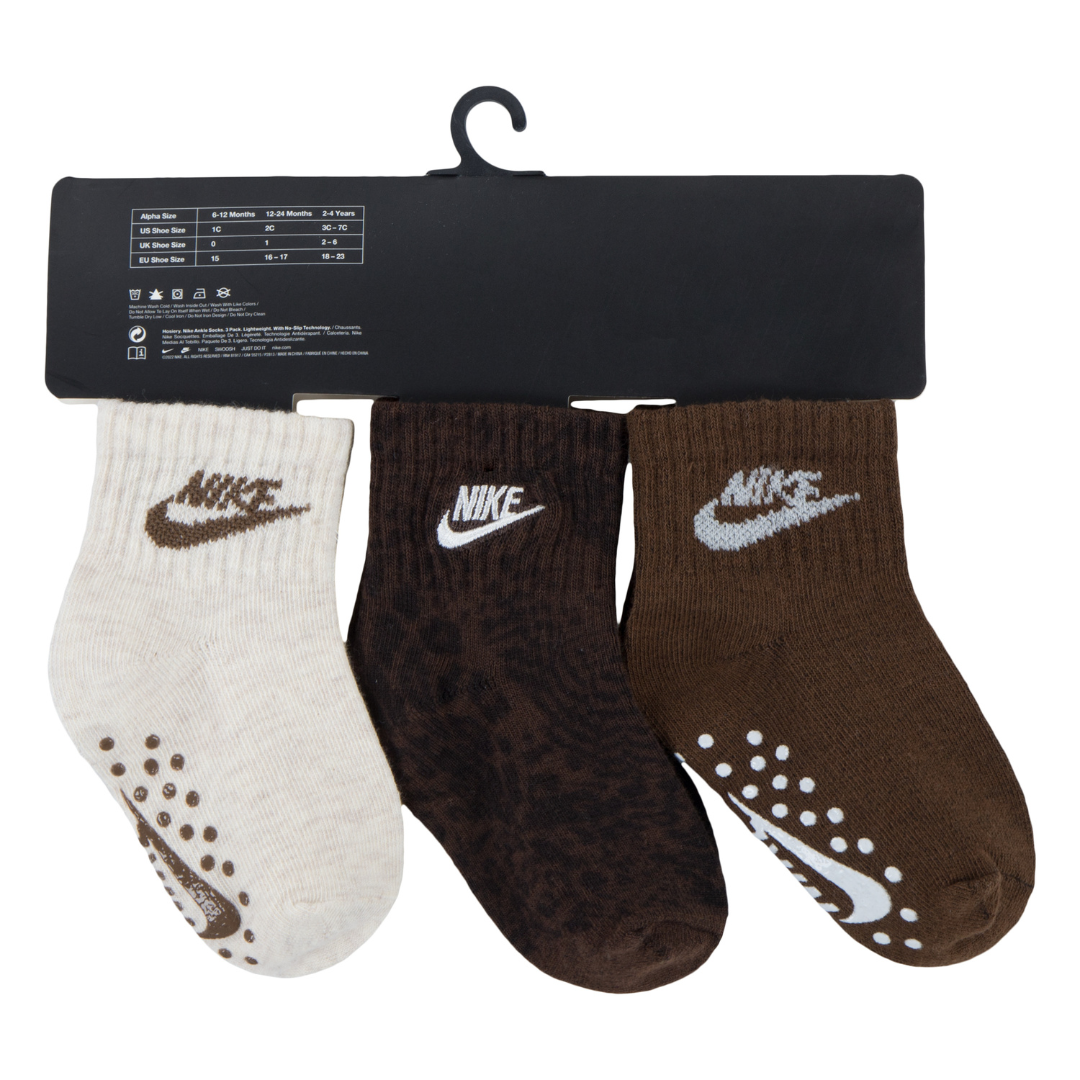 Nike 3-Packs Infant Girls Grip Sock (Infant)