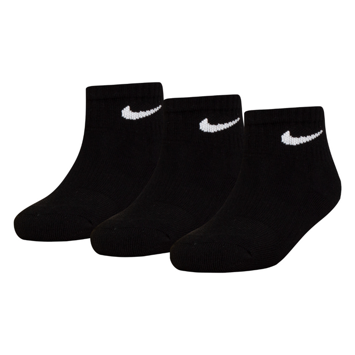 Nike Dri-Fit Performance Basic 6-Pack Quarter Socks Black (Little Kids)