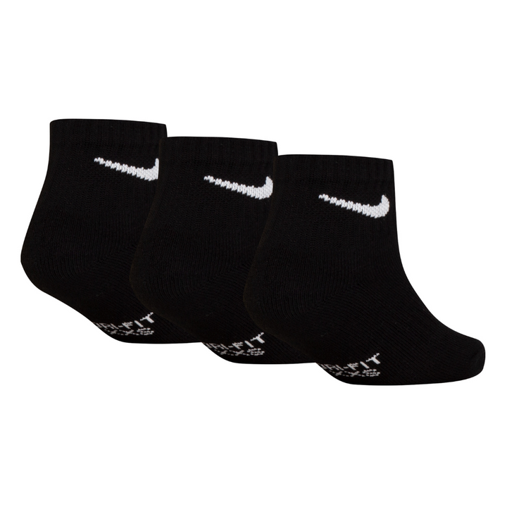 Nike Dri-Fit Performance Basic 6-Pack Quarter Socks Black (Little Kids)