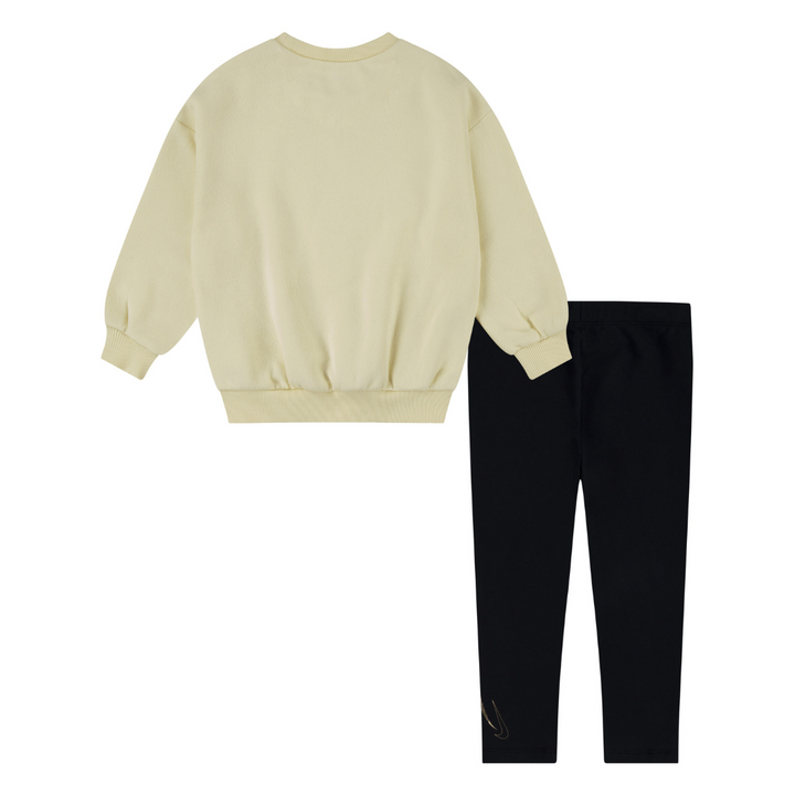 Nike Shine Crew & Legging Set Black (Toddler)