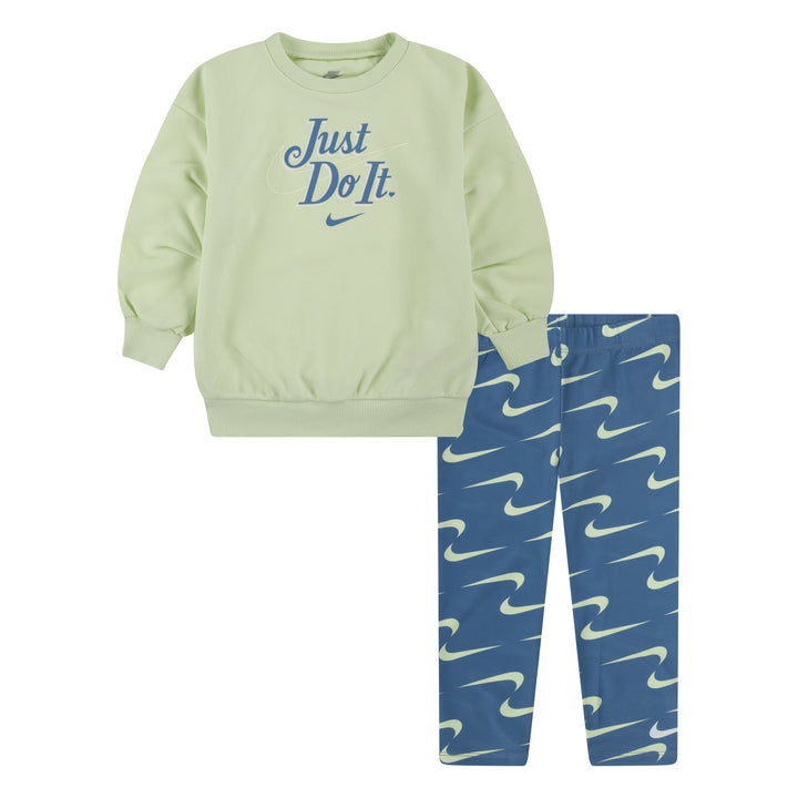 Nike Girls New Impressions Crew & Leg Aegean Storm (Infant)