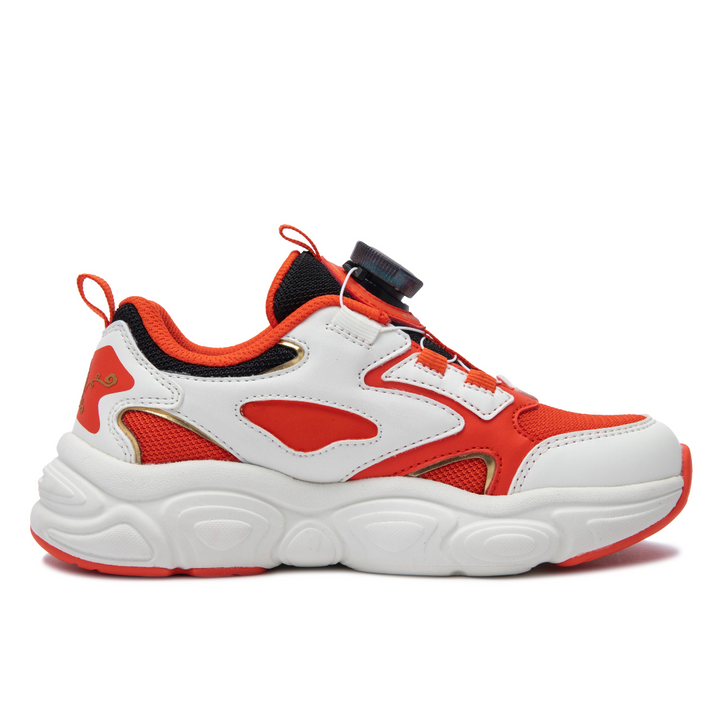 Rookie Chunky Sneaker Off-White/Red (Little Kids)