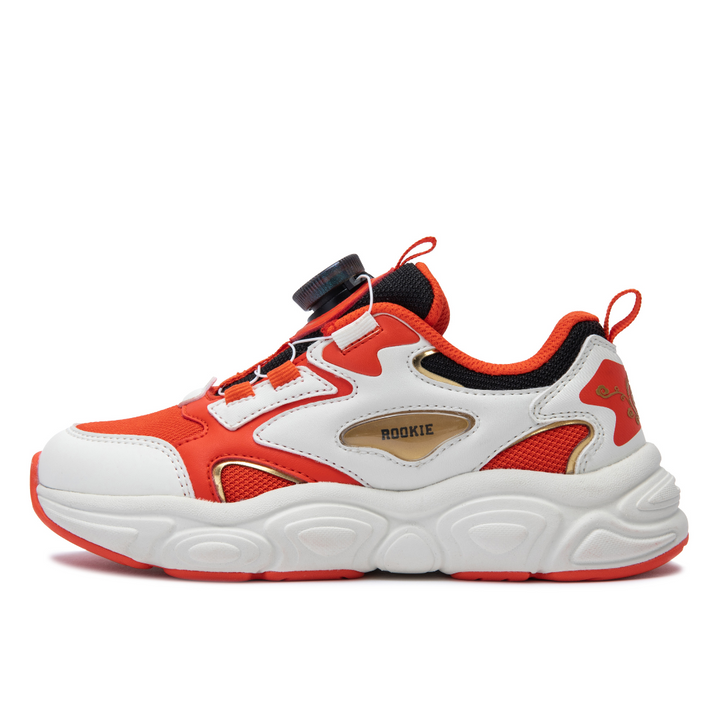Rookie Chunky Sneaker Off-White/Red (Big Kids)