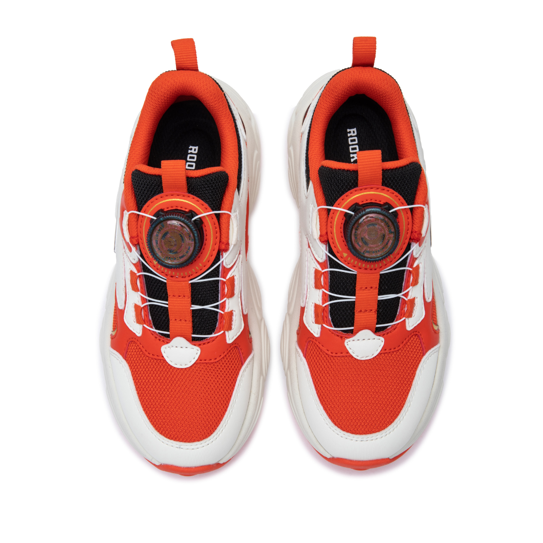 Rookie Chunky Sneaker Off-White/Red (Big Kids)