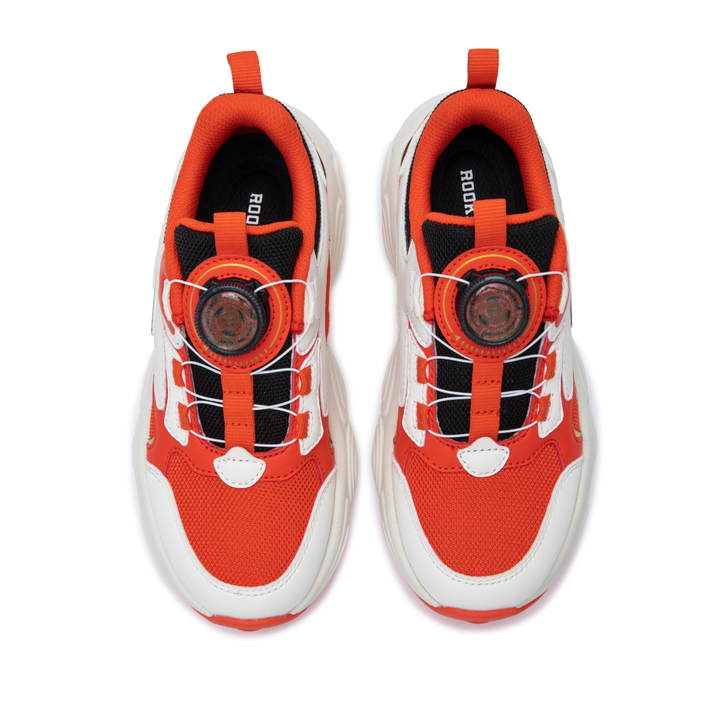 Rookie Chunky Sneaker Off-White/Red (Big Kids)