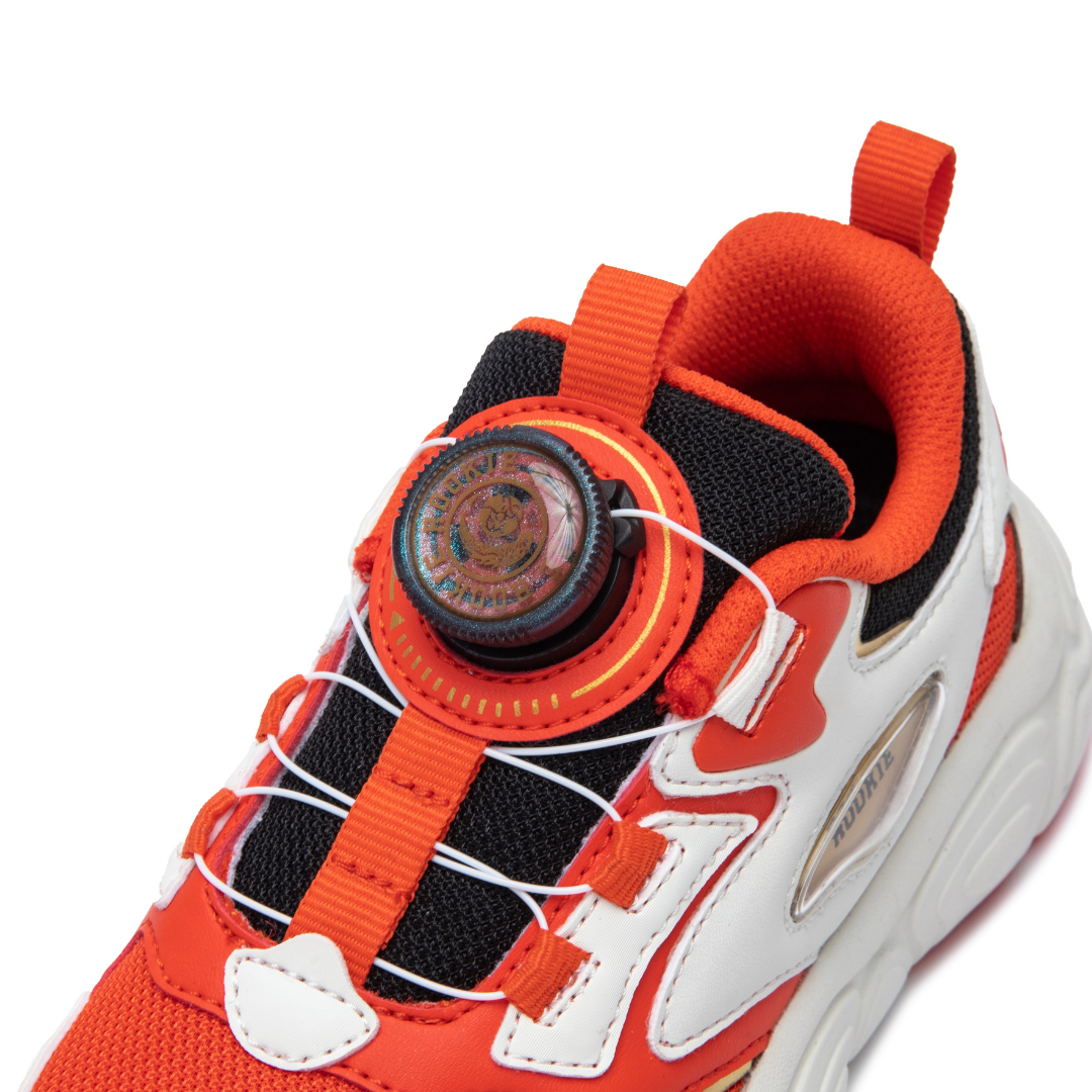 Rookie Chunky Sneaker Off-White/Red (Little Kids)